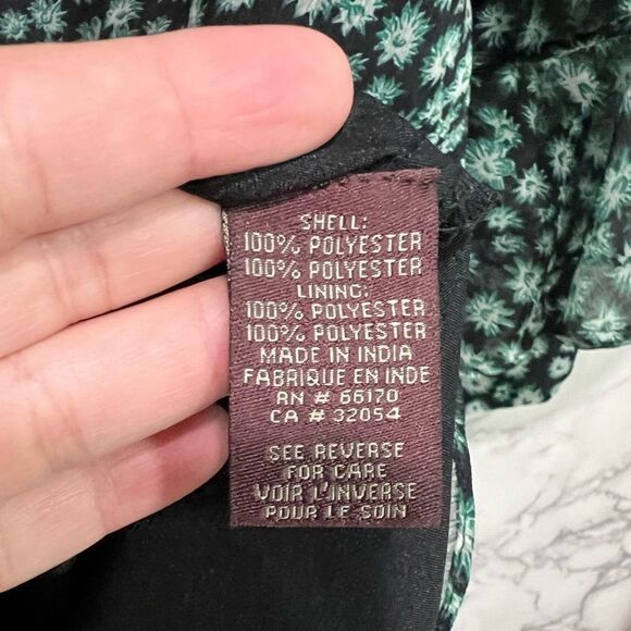 Ranna Gill Mock Neck Dress With Mirrored Beading at Neckline Size M - Picture 5 of 8